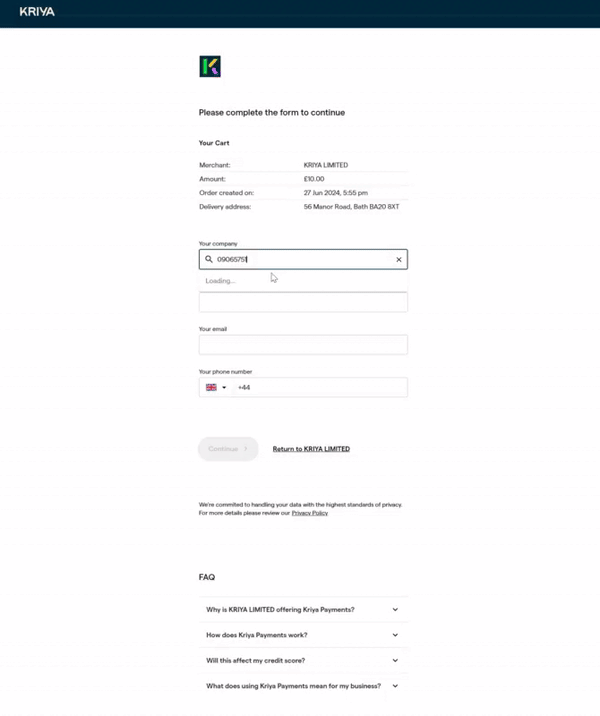 Payments Journey Walkthrough