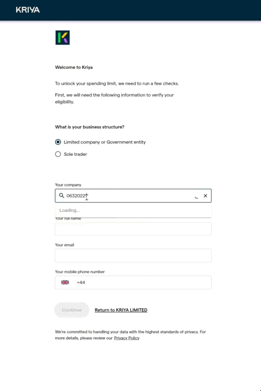 Company Check Journey with Additional Checks Walkthrough